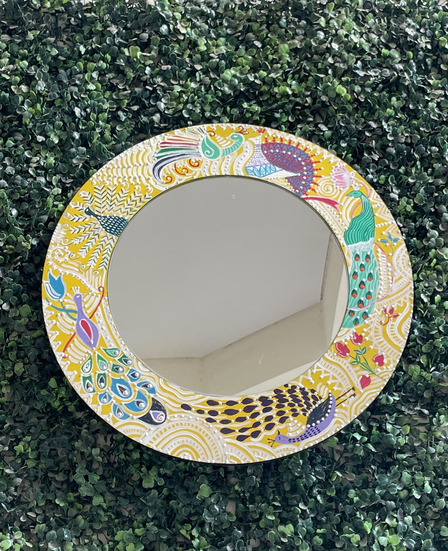 Peacock Mirror Frame
