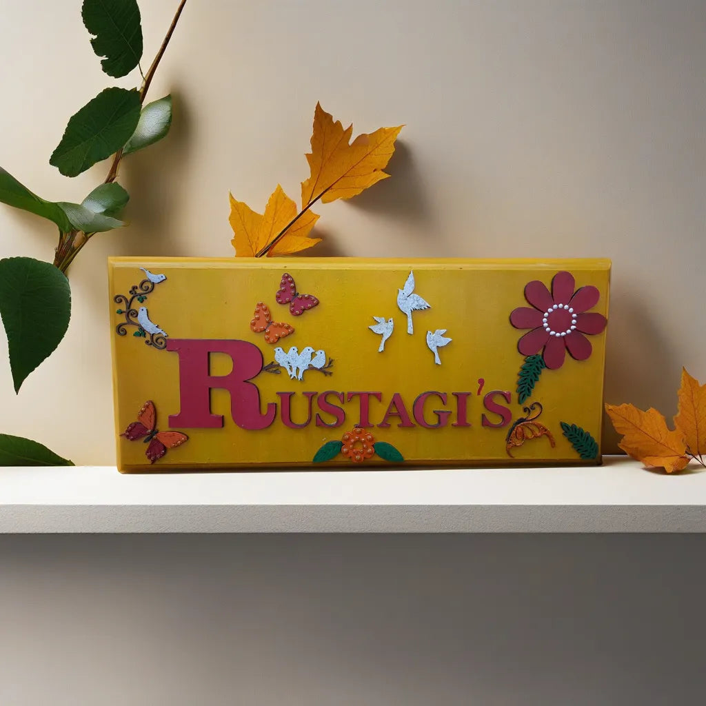 Adults Nameplate Nature Theme