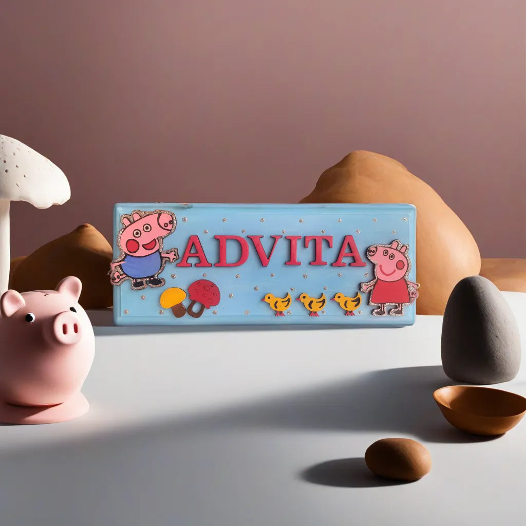 peppa george nameplate for kids