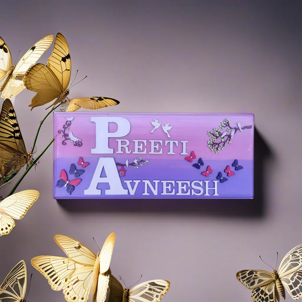 Adults Nameplate Nature Theme
