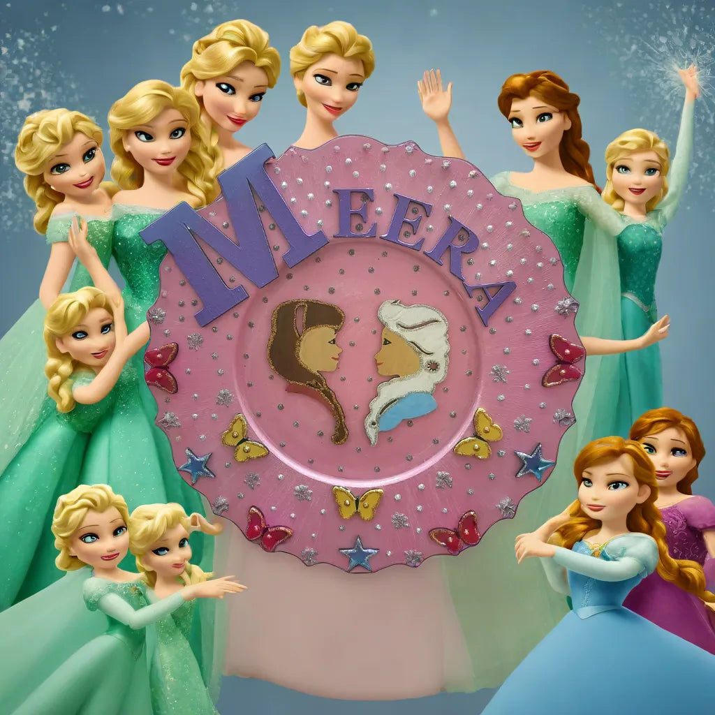 Elsa Anna Kids Nameplate