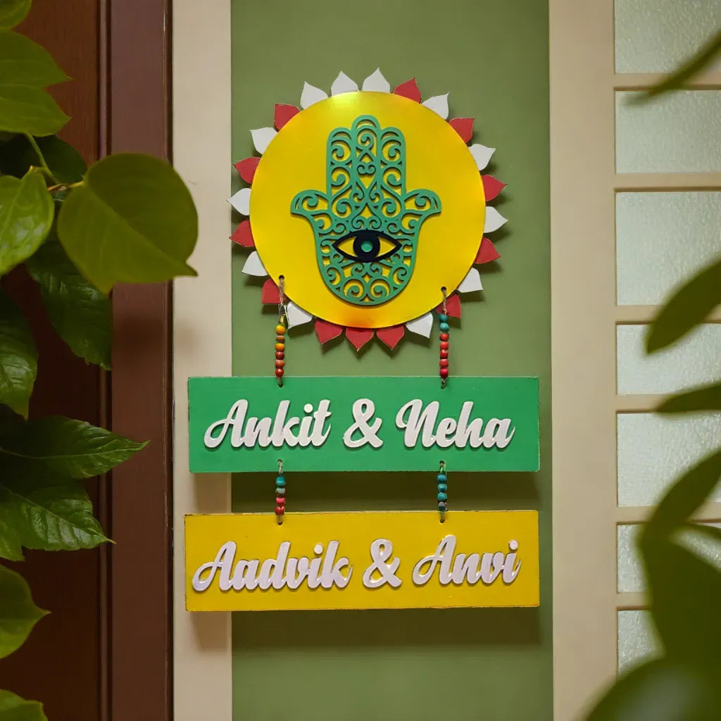 Adults Name Plate - Handcrafted Wooden Theme Based