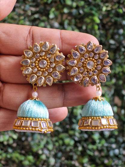 Hoop jhumki earrings
