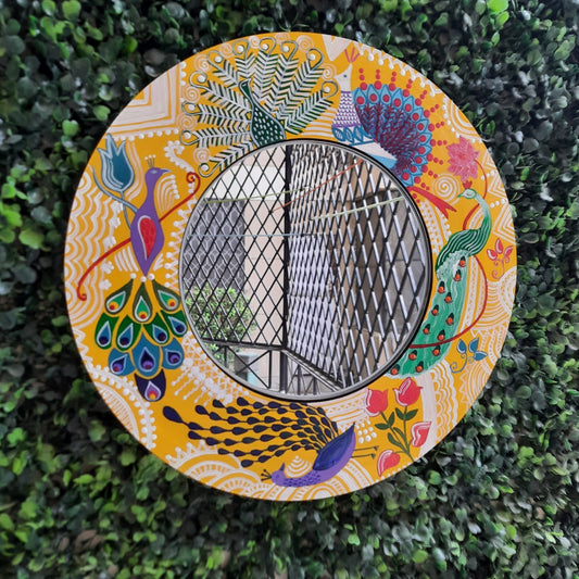 Peacock Mirror Frame