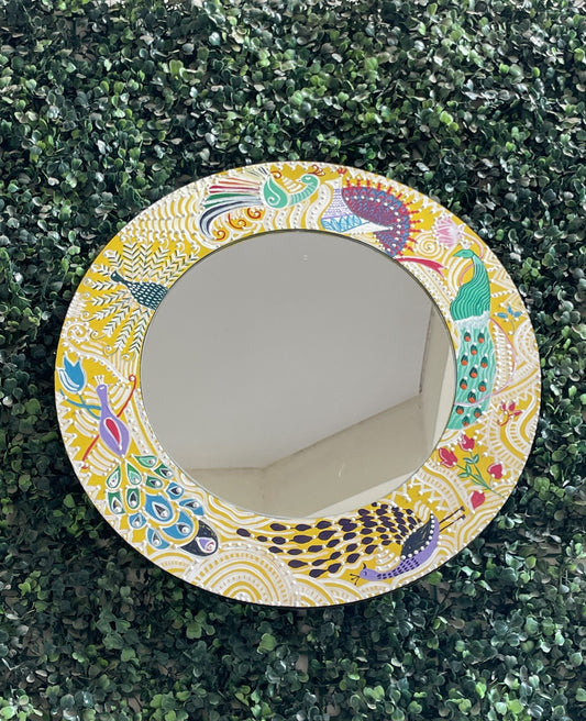 Peacock Mirror Frame