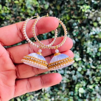 Hoop jhumki earrings