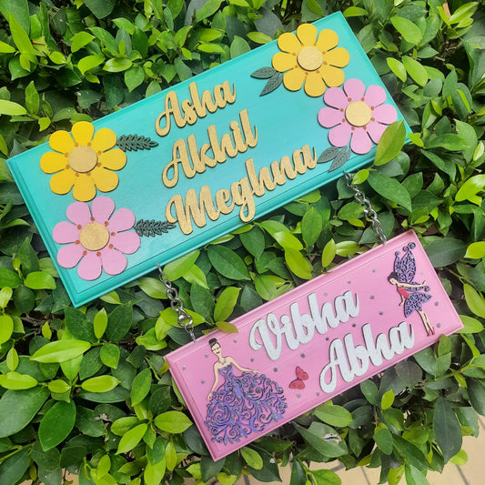 Adults Nameplate Nature Theme