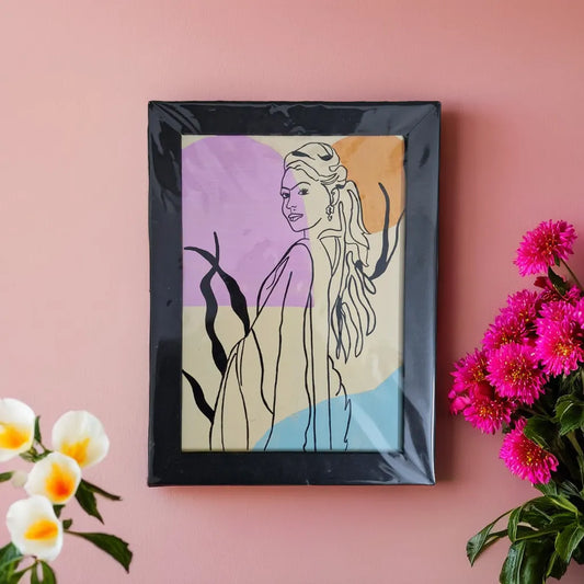 colorful woman painting