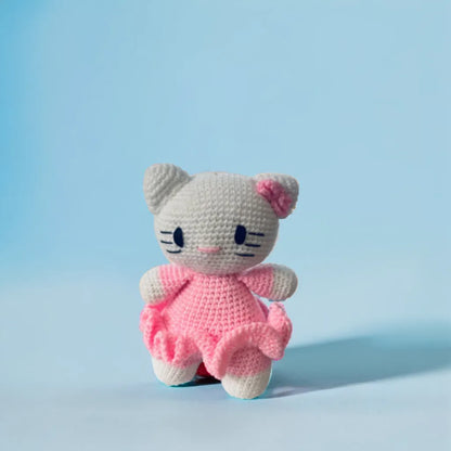 Hello Kittie Crochet Toy