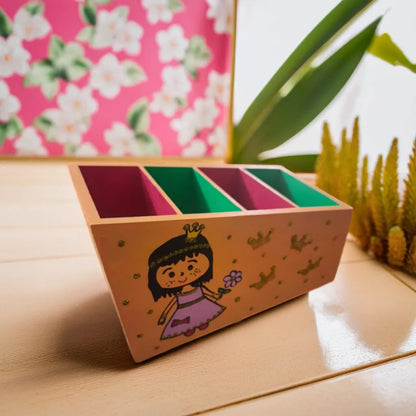 flower girl desk organizer