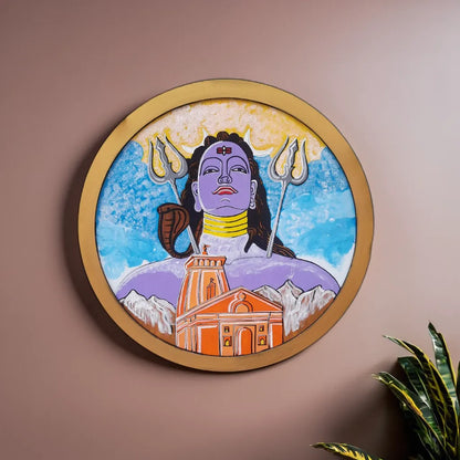 traditional paintings ( ma parvati and lord shiv )