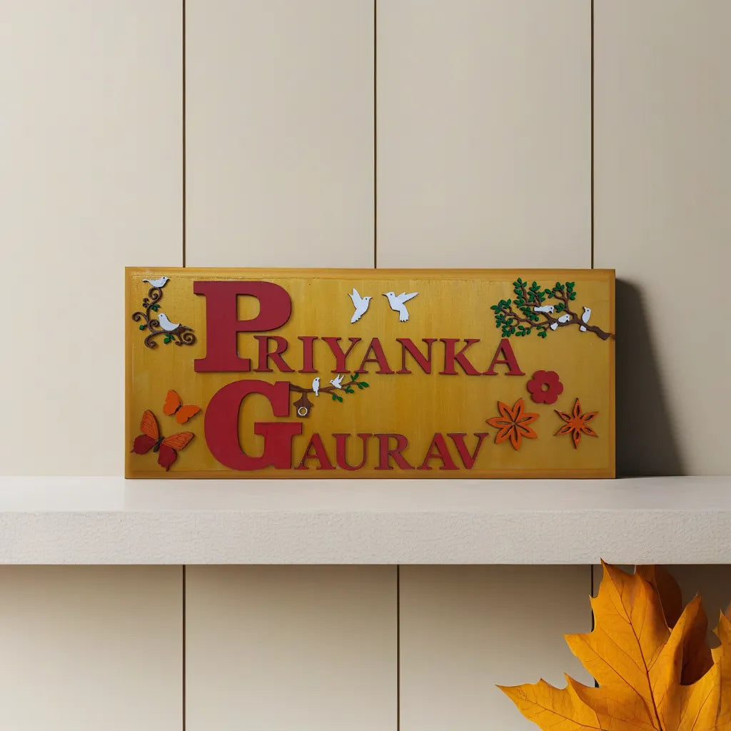 nameplate for couples ( adults )