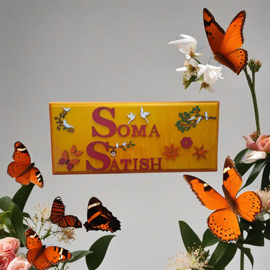 nameplate for couples ( adults )