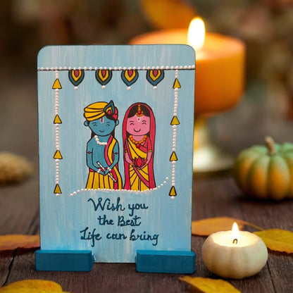 radha krishna  kindle mobile stand