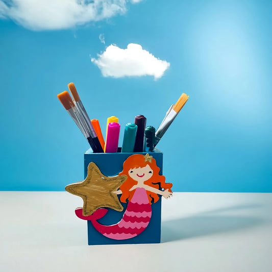 mermaid pen stand