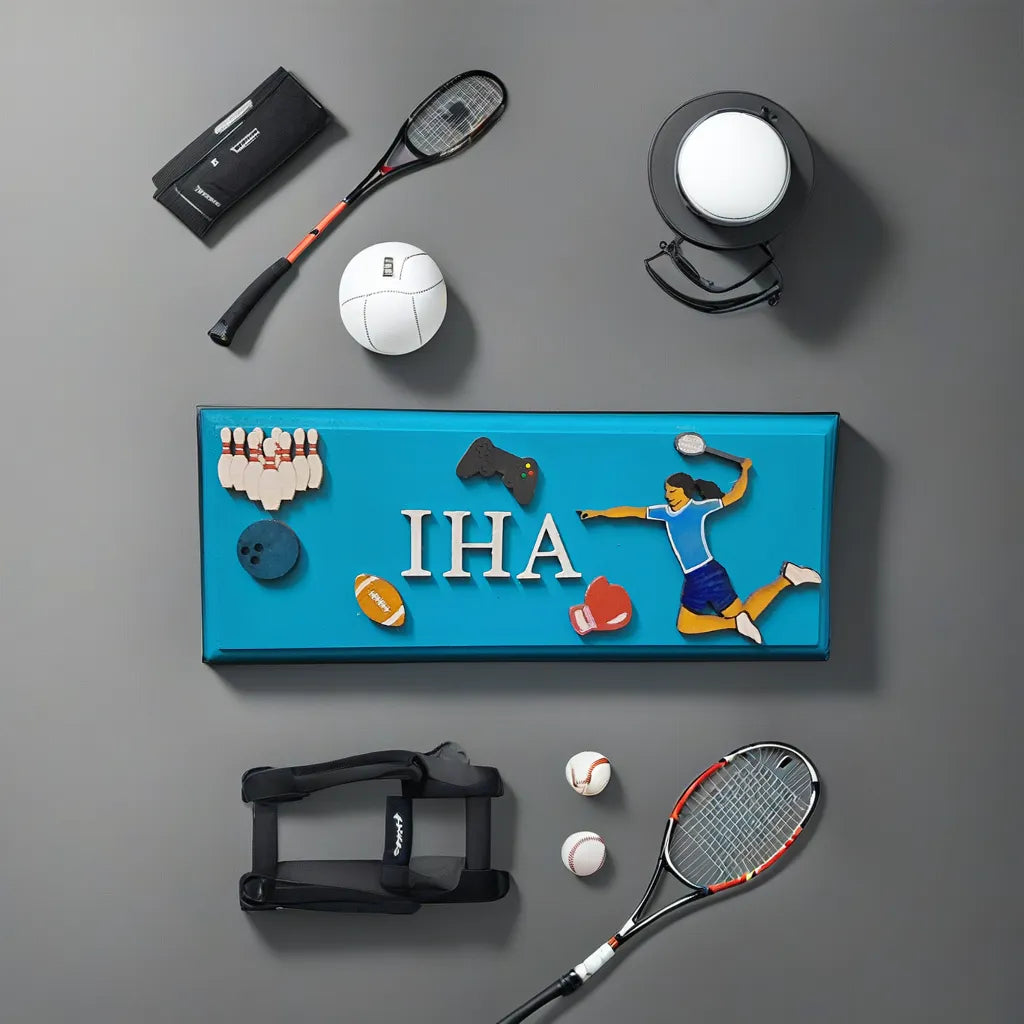 sports nameplate for kids