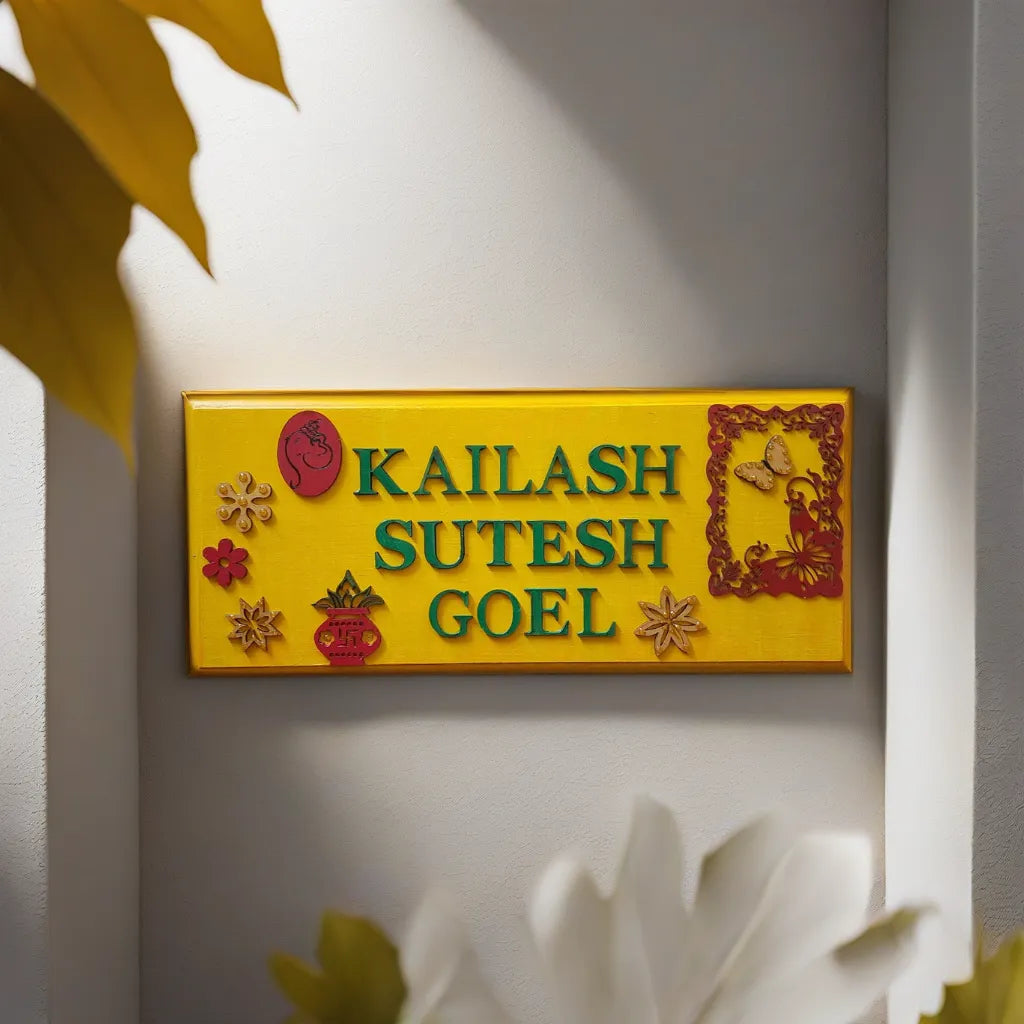 Adults Nameplate Nature Theme