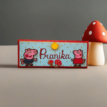 peppa george nameplate for kids